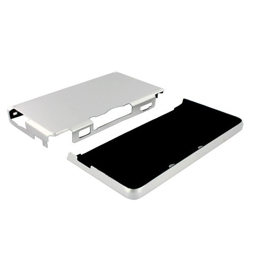 Skque Aluminum Snap-On Case Cover for Nintendo 3DS-color in Silver