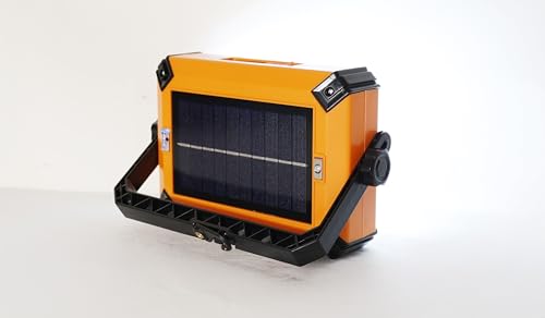Image of Multi-Functional Solar LED Flood Light 30W Cum Torch 3W with 12000 mAh LiFePO4 Battery (IP65 Waterproof, 3-in-1 Light Colors)