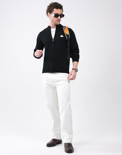 Image of Monte Carlo Men Regular Fit Full Sleeve Solid T Neck Winter Pullover (Pack of 1)