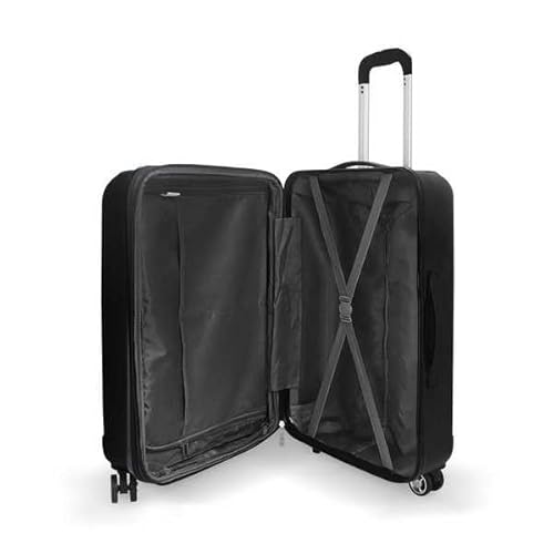 Mala de Viagem Rígida Multilaser Abs 4 Rodas 360º 20 Pol. Preta Adulto Unissex - BO413