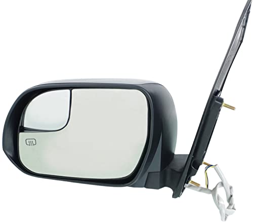 Kool Vue Driver Side Power Heated Mirror for Toyota Sienna 2015-2020 With Spotter Glass Paintable