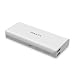 10000mAh Portable Charger, ROMOSS Universal Power Bank, Dual Output External Battery Packs Compact Slim Thin Compatible with Cellphones, iPad, Samsung and More, White