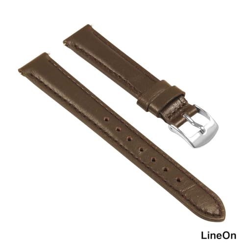 Image of Lineon Colourful 16mm Full Padded Univarsal Vegan Leather Watch Strap For Branded Watches Compitable with (Titan, Timex, Casio, Sonata etc) Tool and Pins Include