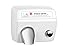 World Dryer DA54-974 Heavy Duty Push Button Hand Dryer White Steel 208-240V