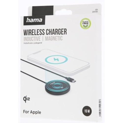 Hama Qi2 Chargeur sans-Fil Wireless USB C pour iPhone Samsung Android- Charge à Induction 15W, Compatible MagSafe, Technologie Wireless Fast-Charge, Détection Auto du Smartphone - Noir – Image 6