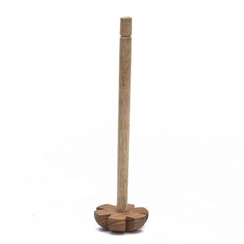 Image of Sanjeev Kapoor by OGGN Wooden Hand Mathani, Chaas /Butter Milk /Lassi Maker, Traditional Saag Ghotni, Natural Wood Hand Mixer Blender for Cooking, Pure Solid Kitchen Tools