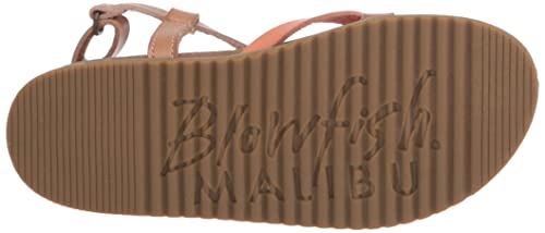 Blowfish Malibu Kids Girls Mixo-T Flat Sandal, Terracota/Dune/Rosegold, 7 Toddler #TOP3