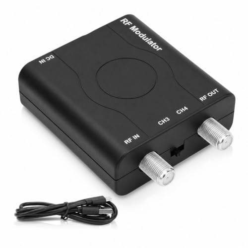 Image of HDM61 HDMI to RF Modulator VHF NTSC 1080P Converter for TV Game Console