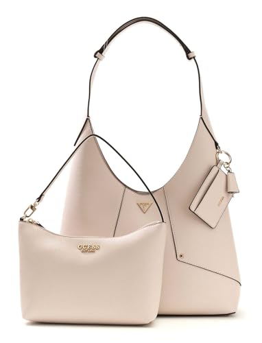 Sac à épaule GUESS Darcy Hobo Bag en coloris Stone gris clair pour femme