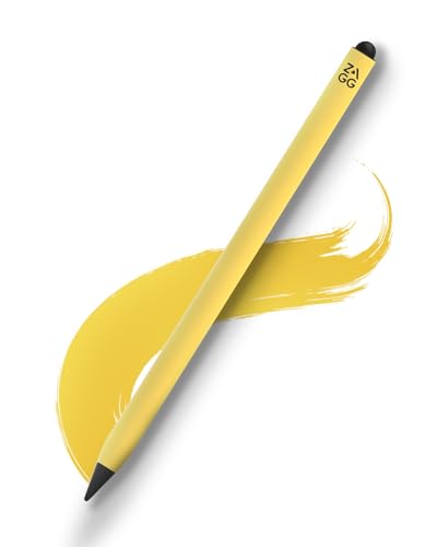 ZAGG Pro Stylus 2 - Punta Doble Activa con Extremo Trasero Capacitivo, Carga inalámbrica, rechazo de Palma, reconocimiento de inclinación, Compatible con iPad Pro 11/12.9 (3,4 y 5 Gen)/Air 10.9/iPad