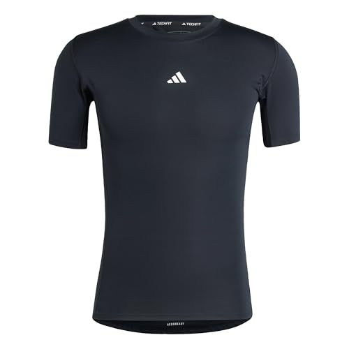 adidas Homme Techfit Compression Training T-Shirt, Black, M Short adidas Homme Techfit Compression Training T-Shirt, Black, M Short