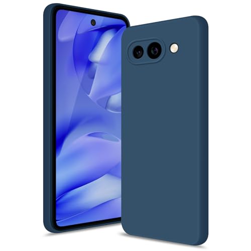 Btstring Funda para Google Pixel 9a, Silicone Case con Protección Mejorada para la cámara, Carcasa Delgada a Prueba de Golpes, Forro Microfibra Suave Antiarañazos, Azul ✅