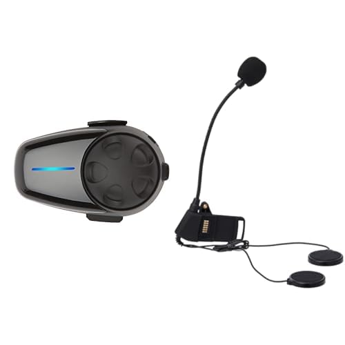 Sena SMH10-10 Motorcycle Bluetooth Headset/Intercom (Single) and ES0003001 Smh10 Clamp for Bell Mag-9 Helmets (Multi Color, One Size)