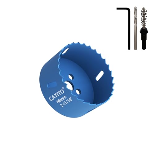 CATITO Scie cloche bi-métal de 68 mm, pour luminaires encastrés, idéale pour éclairage...