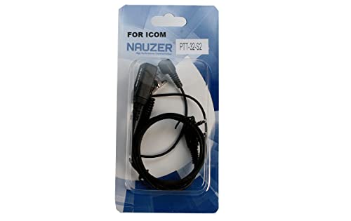 NAUZER PTT-32 / Câble avec Micro PTT Compatible avec Le Casque de Chasse PELTOR SPORTTAC (PTT32-S2-ICOM)