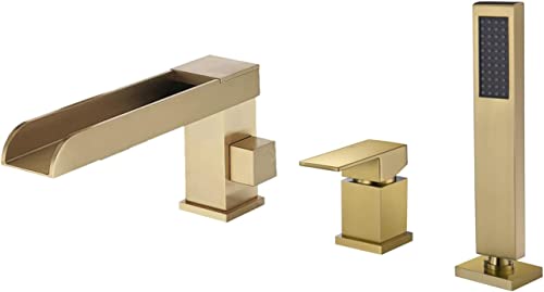 Mitigeur douchette baignoire cascade 3 trous complet pour rénovation de douche - 2