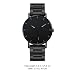 Imagen de DEEPCRAFF Reloj de Cuarzo Diseño Clásico y Elegante para Hombre Correa de Acero Inoxidable Negro y Cómodo para Uso Diario y Ocasiones Formales Ocasiones Formales