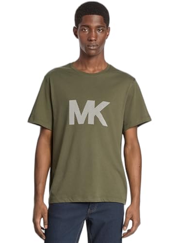 Michael Kors Men's MK Micro Dot Graphic T-Shirt, Ivy, XS