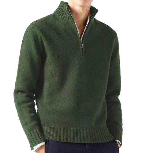 Suéteres de cuello alto para hombre ZBDZSW de punto casual 6