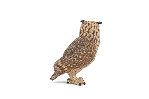PAPO, Realistic Eagle Owl Figure, Ages 3+, Forest Animals Collection, Educational Play Nocturnal Birds - Image 4