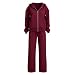Jogginganzug Damen Baggy, Activewear Trainingsanzug Elegante Hausanzug Casual Sportanzug 2-Teilig Zip Sweatjacke und Jogginghose Freizeitanzug Bequeme Streetwear Jogging Anzug Fitness Sport Tracksuit