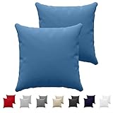 SALUDABLE PARA TI Y PARA EL MEDIOAMBIENTE - Estas fundas de almohada 60 x 60 cm están certificadas OEKO TEX, un sello que garantiza la ausencia total de productos químicos nocivos en este producto. Elige una funda de cojines para cama respetuosa de tu salud y del ambiente