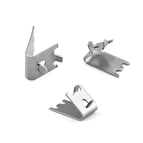 920158 Freezer Shelf Clip 8Pack Fridge Cooler Shelf Support Clips Square Buckles Clips Stainless Steel Shelf Clip Replacement Part For Refrigerator（1.5Mm Thicker） (8) #TOP1