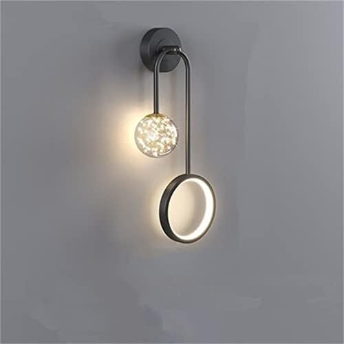 SXWNBIFH wall lamp Modern LED Simple Wall Lamp AC95-260V Living Room Sofa Background Wall Aisle Lamp - Bedroom Bedside Lamp Indoor Lighting ，Wall Sconce(Black B,Warm White (2700-3500K))