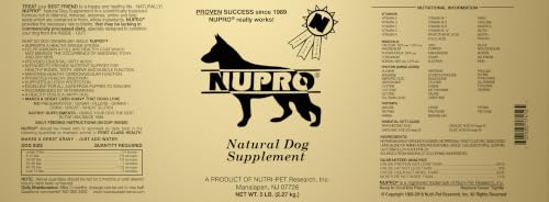 Nupro Natural Dog Supplement | Daily wellness support