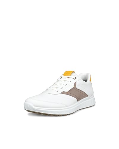 [GR[] nCubhXpCNXStV[Y W Golf S-Casual EBY {v nCubh XpCNX StV[Y TEX h White/Taupe/Saffron 23.5 cm 3E