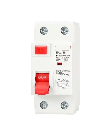 Interruptor diferencial electromagnético tipo A 2P para proteger la carga del coche eléctrico