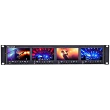 Marshall Electronics ML-454-V3 Quad 4.5-Inch Rackmount Monitor with 3G-SDI Inputs, HDMI, and Loop Outputs