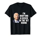 Confused Drafting Kicker Funny Fantasy Football Draft Party T-Shirt