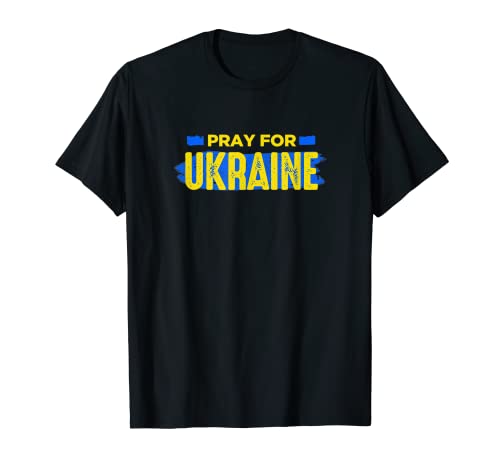 Pray for Ukraine – Crisis patriótica Caring Russia yeso Camiseta