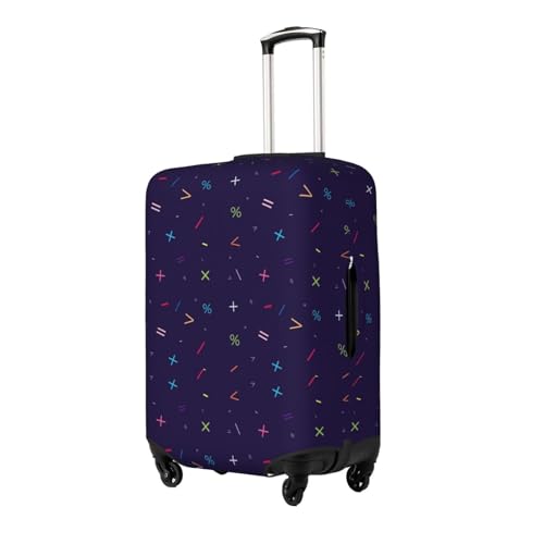 Mathematical Symbols Luggage Cover Protector Anti-Scratch Washable Fits 18-32 Inch Luggage-Large2