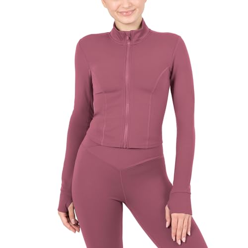 Image of YITTY Active Women's Ultraluxe Full Zip Jacket, Athleisure, 4-Way-Stretch, Thumbholes