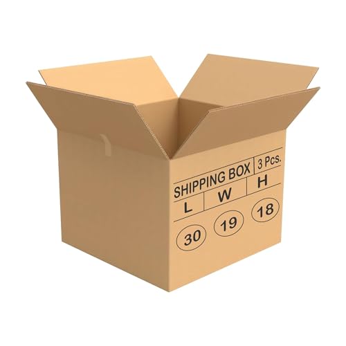 Image of ADDANBI-PACK OF 3 |30 inchx19 inchx18 inch | 5ply Cardboard Boxes for Packaging | Brown Corrugated Box for | Shipping |Moving | Home Shifting | Parcel | Courier Packing box |Extra Large Carton Box