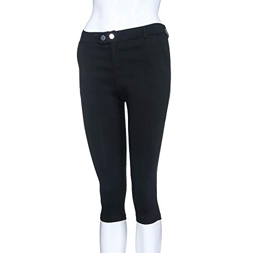 hlysgo Capri Pants for Women 2025 Summer High Waisted Skinny Leg Capris Casual Slim Fit Going Out Cropped Pants with Pockets3