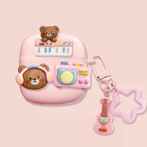 SMAIGE AirPods��3����P�[�X�ƌ݊���������A���킢���ʔ�������̃N�}�̃f�U�C���V���R�[���ی�P�[�X�J�o�[ AirPods 3�P�[�X�p