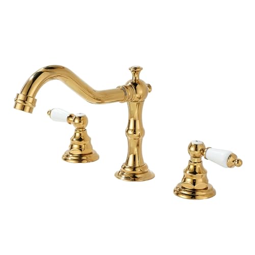 Robinet de lavabo doré MOCHAMIK : finis les éclaboussures et le calcaire visible