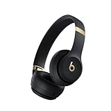 Beats Solo 4 – Casque Supra-auriculaire sans Fil Bluetooth, Apple et Android Compatible, 50 Heures d’autonomie – Noir et Or