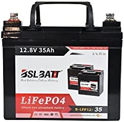 BSL BATT BSLBATT First Charging 12V 35Amps LITHIUM ION PHOSPHATE LiFePO4 Deep Cycle Rechargeable Battery | UP TO 2000 Life Cycles Built-in BMS Perfect for RV, Solar, Black, 12-35AH, B-LFP12-35