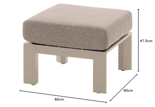Pouf de jardin "Évasion" aluminium et oléfine Hespéride - vue 5