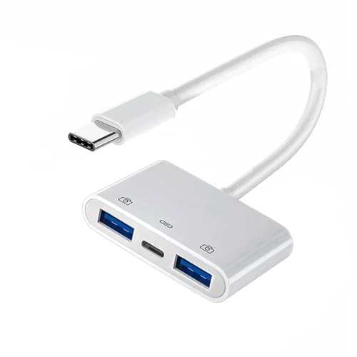 Hub USB C vers double USB 3.0 et charge PD pour PC portable et tablette