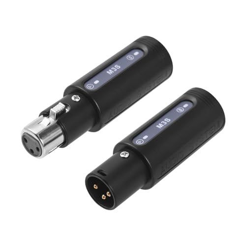 Sistema inalámbrico de micrófono XLR 2.4G, conexión estable, ideal para eventos en vivo, micrófono dinámico, transmisores y receptores para presentaciones y bodas, color negro, 1 juego miniatura 5