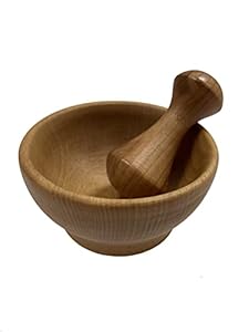 Efo Wooden Mortar and Pestle Set
