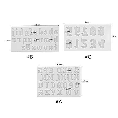 Kit de molde de resina epoxi antiadherente para evitar burbujas en letras 4