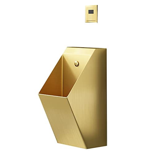 WDWDW Urinarios de Acero Inoxidable con inducción, diseño geométrico para Montaje en Pared, Ideales para baños, centros comerciales, Lugares turísticos y hoteles.