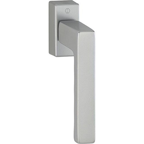 HOPPE Fenstergriff TOULON - verdeckt geschr., VK 7 x 32-42 mm, silber elox.
