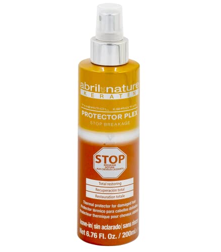 abril et nature | Protector térmico Plex Stop Rotura | Recuperación total cabellos secos y dañados - Pelo hidratado y suave - Protege y repara - 200ml Cover